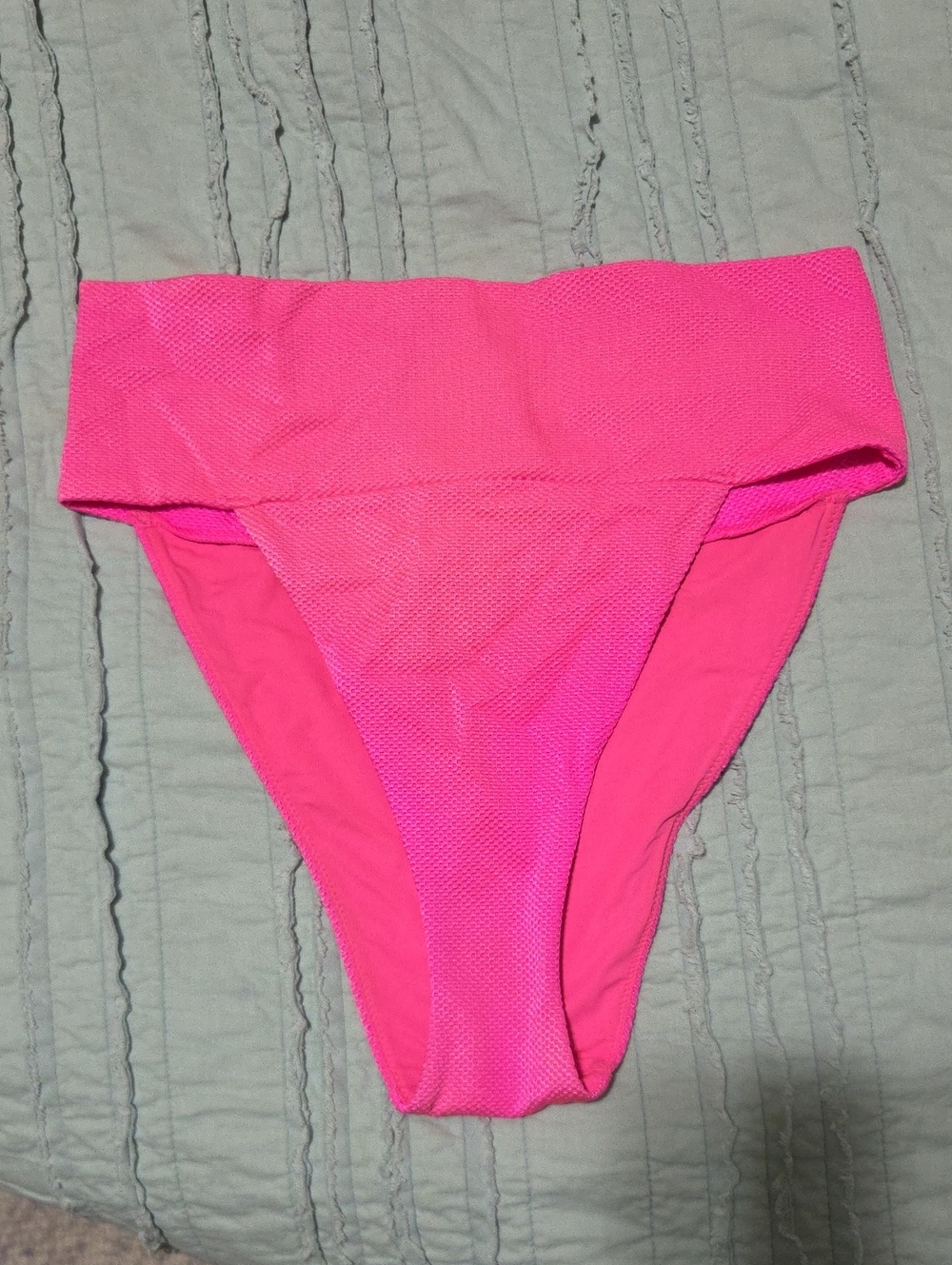 Aerie Pink High Cut Cheeky Swim Bottoms - Large
